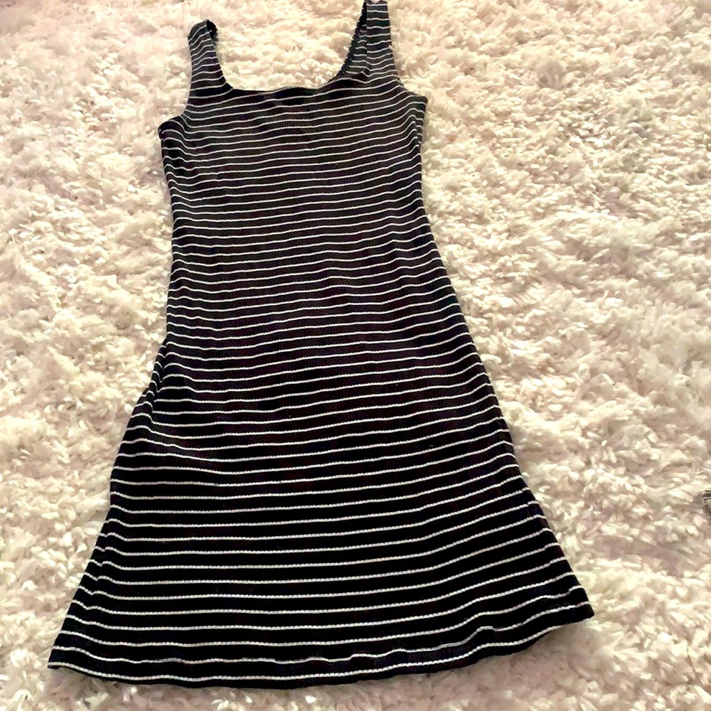 H & M Navy/white dress small